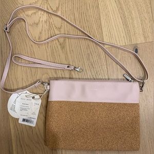 BNWT - Light pink convertible Pixie Mood cork purse with wristlet strap